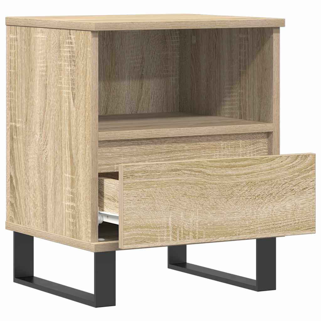 Nachttische 2 Stk. Sonoma-Eiche 40x35x50 cm Holzwerkstoff