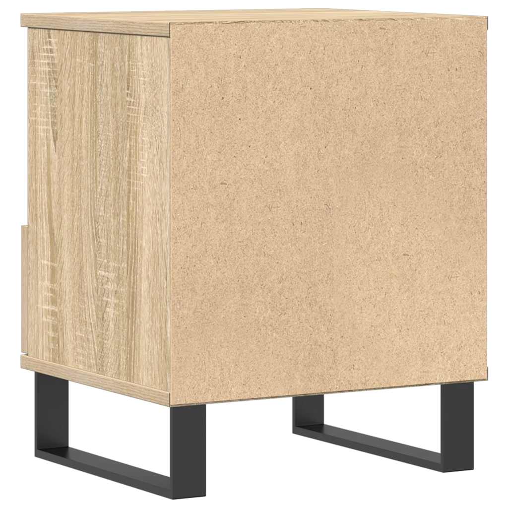 Nachttische 2 Stk. Sonoma-Eiche 40x35x50 cm Holzwerkstoff