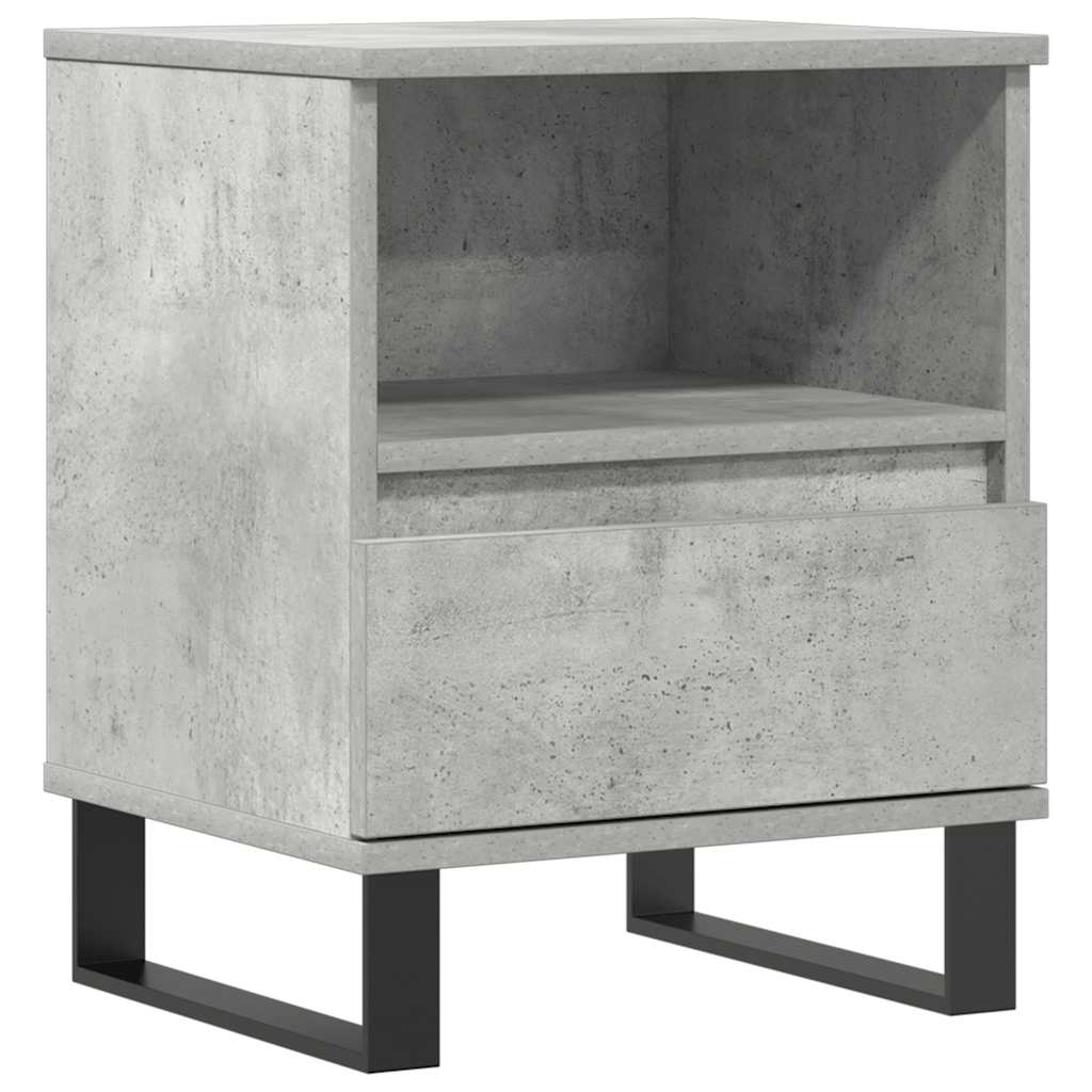 Nachttisch Betongrau 40x35x50 cm Holzwerkstoff