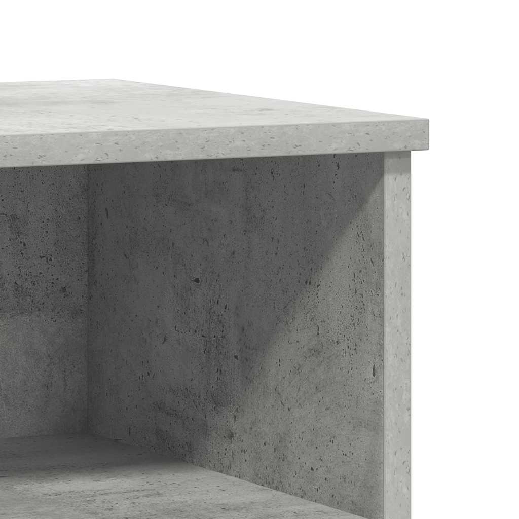 Nachttische 2 Stk. Betongrau 40x35x50 cm Holzwerkstoff