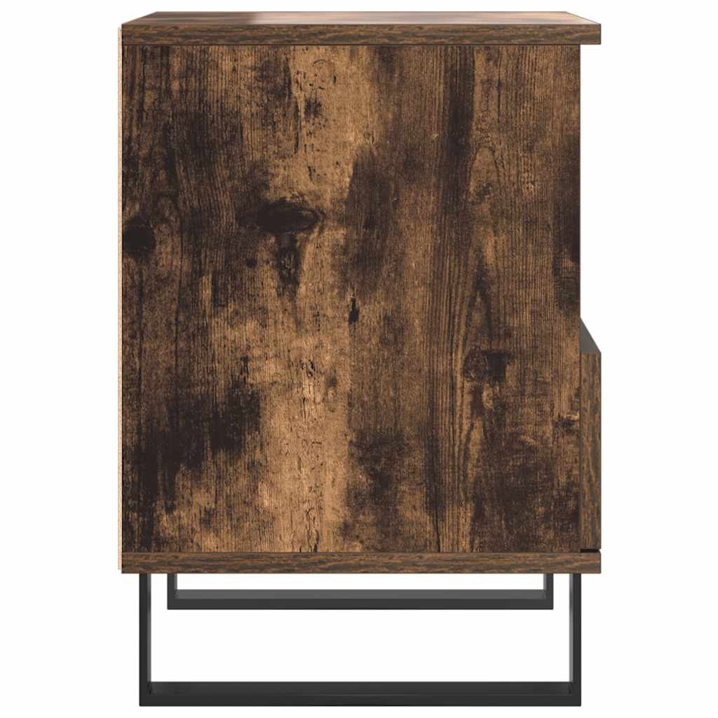 Nachttische 2 Stk. Räuchereiche 40x35x50 cm Holzwerkstoff