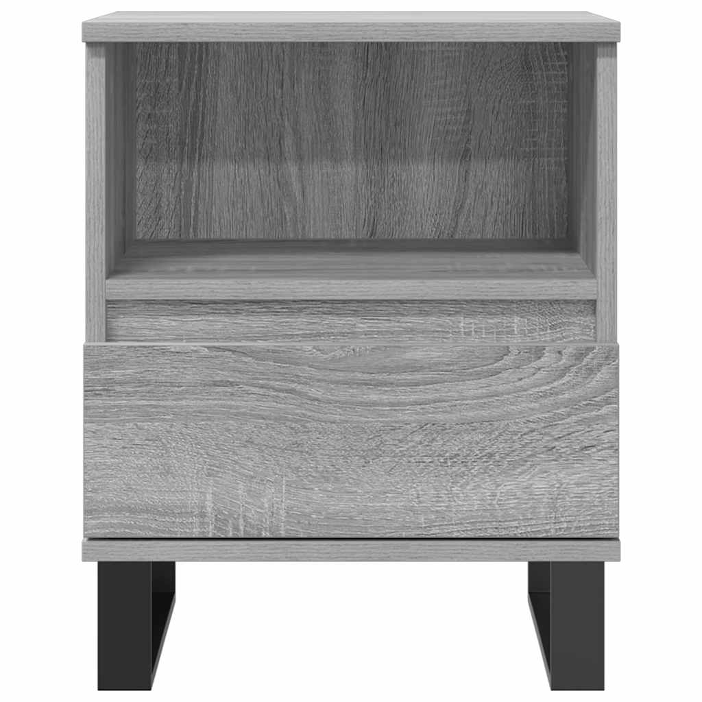 Nachttisch Grau Sonoma 40x35x50 cm Holzwerkstoff