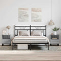 Nachttische 2 Stk. Grau Sonoma 40x35x50 cm Holzwerkstoff