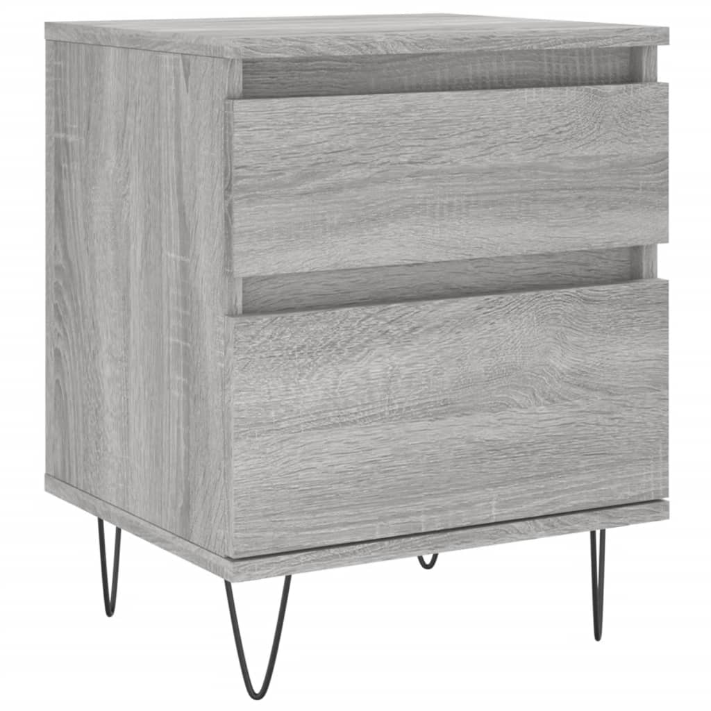 Nachttisch Grau Sonoma 40x35x50 cm Holzwerkstoff