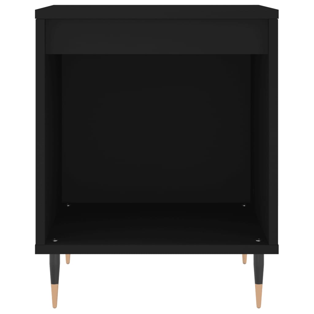 Nachttisch Schwarz 40x35x50 cm Holzwerkstoff