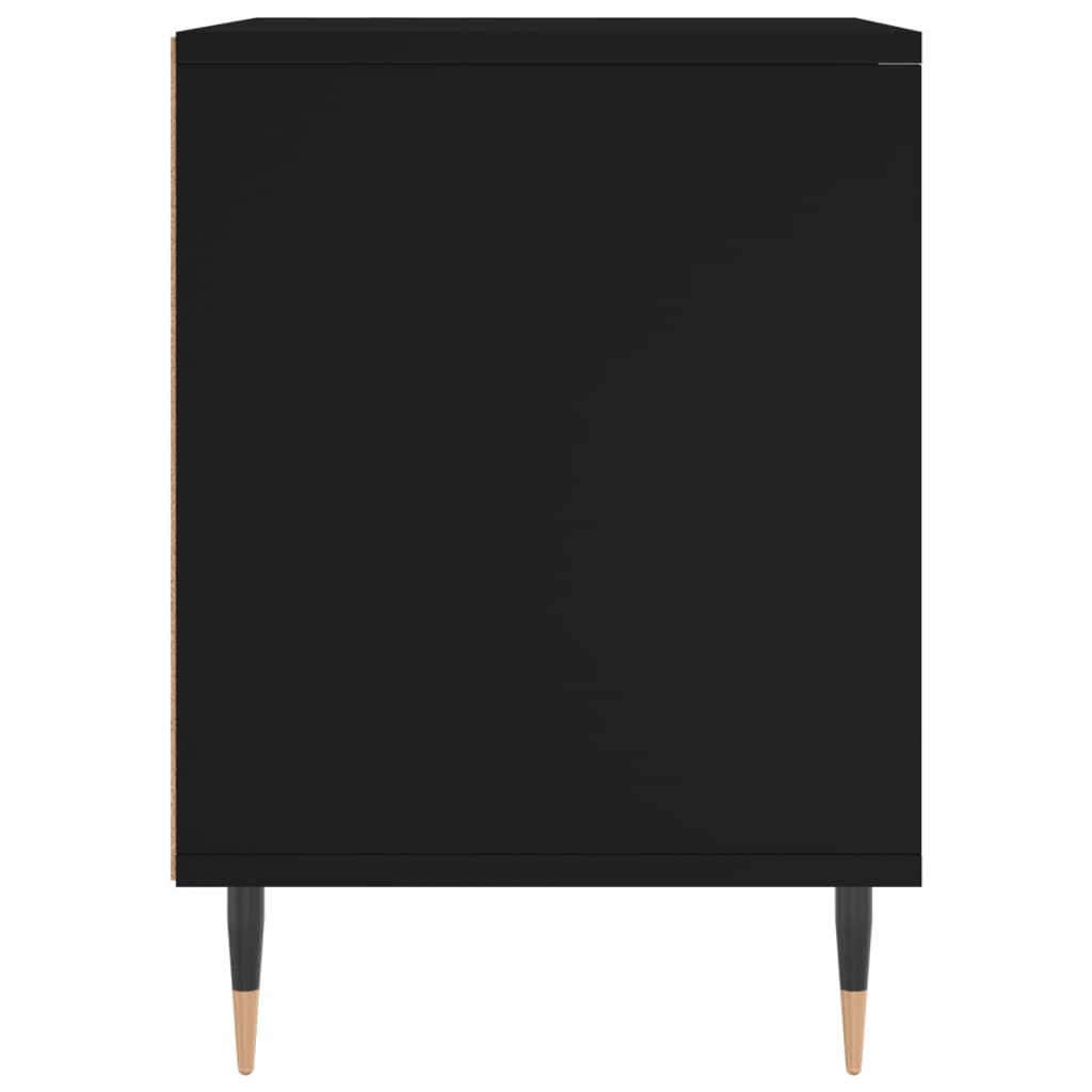 Nachttisch Schwarz 40x35x50 cm Holzwerkstoff