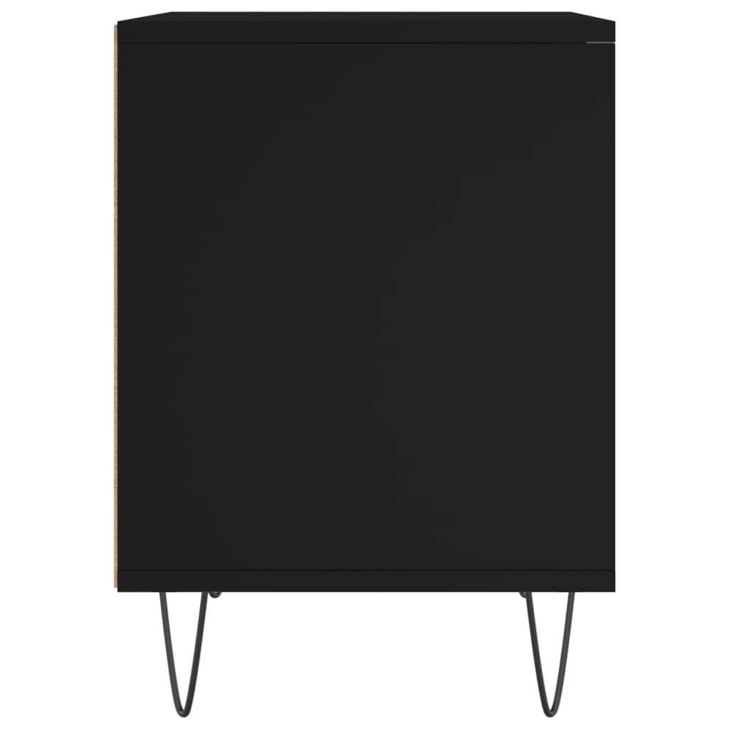 Nachttische 2 Stk. Schwarz 40x35x50 cm Holzwerkstoff