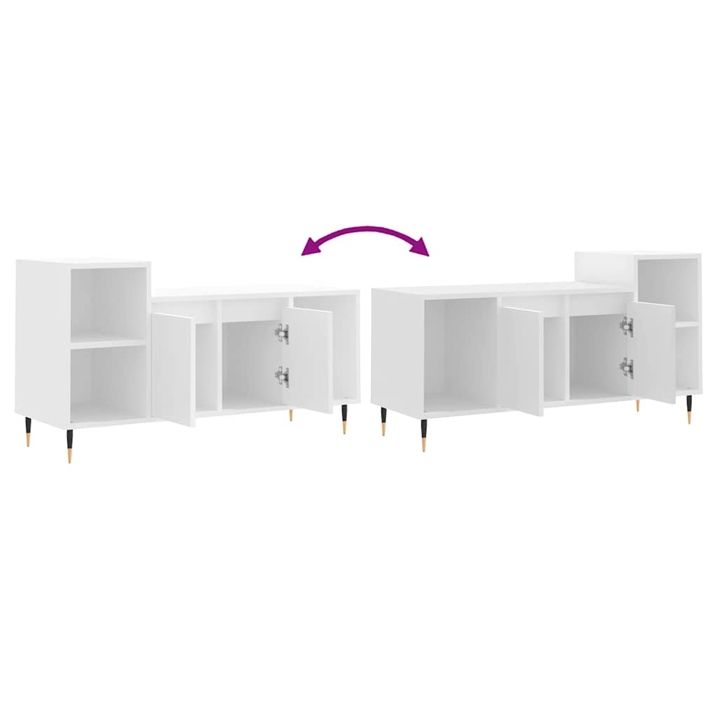 TV-Schrank Weiß 100x35x55 cm Holzwerkstoff