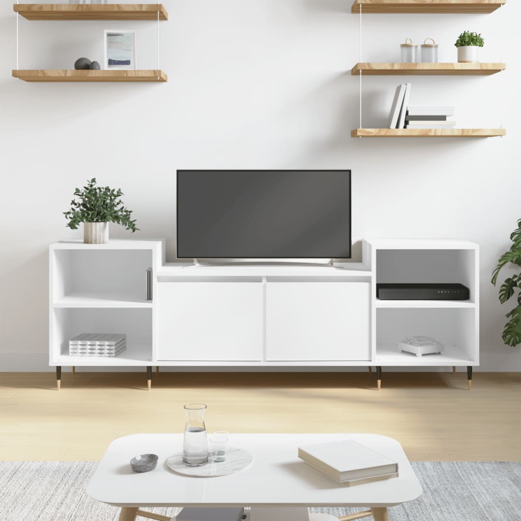 TV-Schrank Weiß 160x35x55 cm Holzwerkstoff