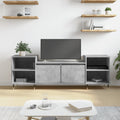 TV-Schrank Betongrau 160x35x55 cm Holzwerkstoff