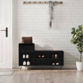 Schuhregal Schwarz 102x36x60 cm Holzwerkstoff