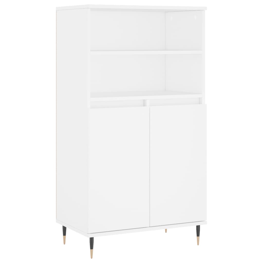 Highboard Weiß 60x36x110 cm Holzwerkstoff