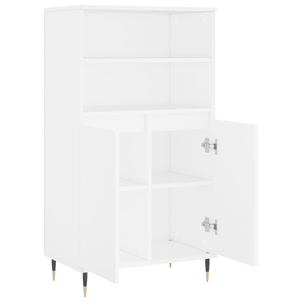 Highboard Weiß 60x36x110 cm Holzwerkstoff