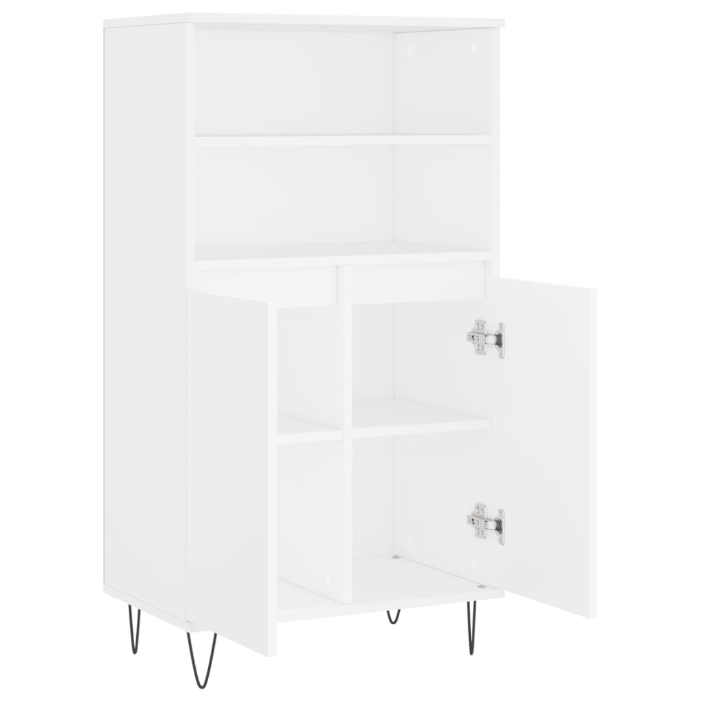 Highboard Weiß 60x36x110 cm Holzwerkstoff