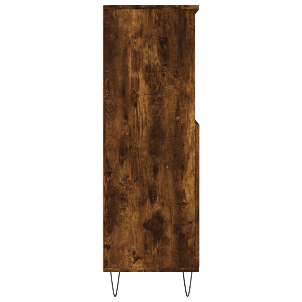 Highboard Räuchereiche 60x36x110 cm Holzwerkstoff