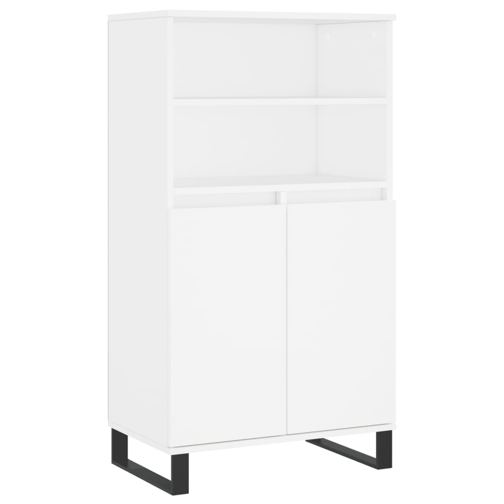 Highboard Weiß 60x36x110 cm Holzwerkstoff