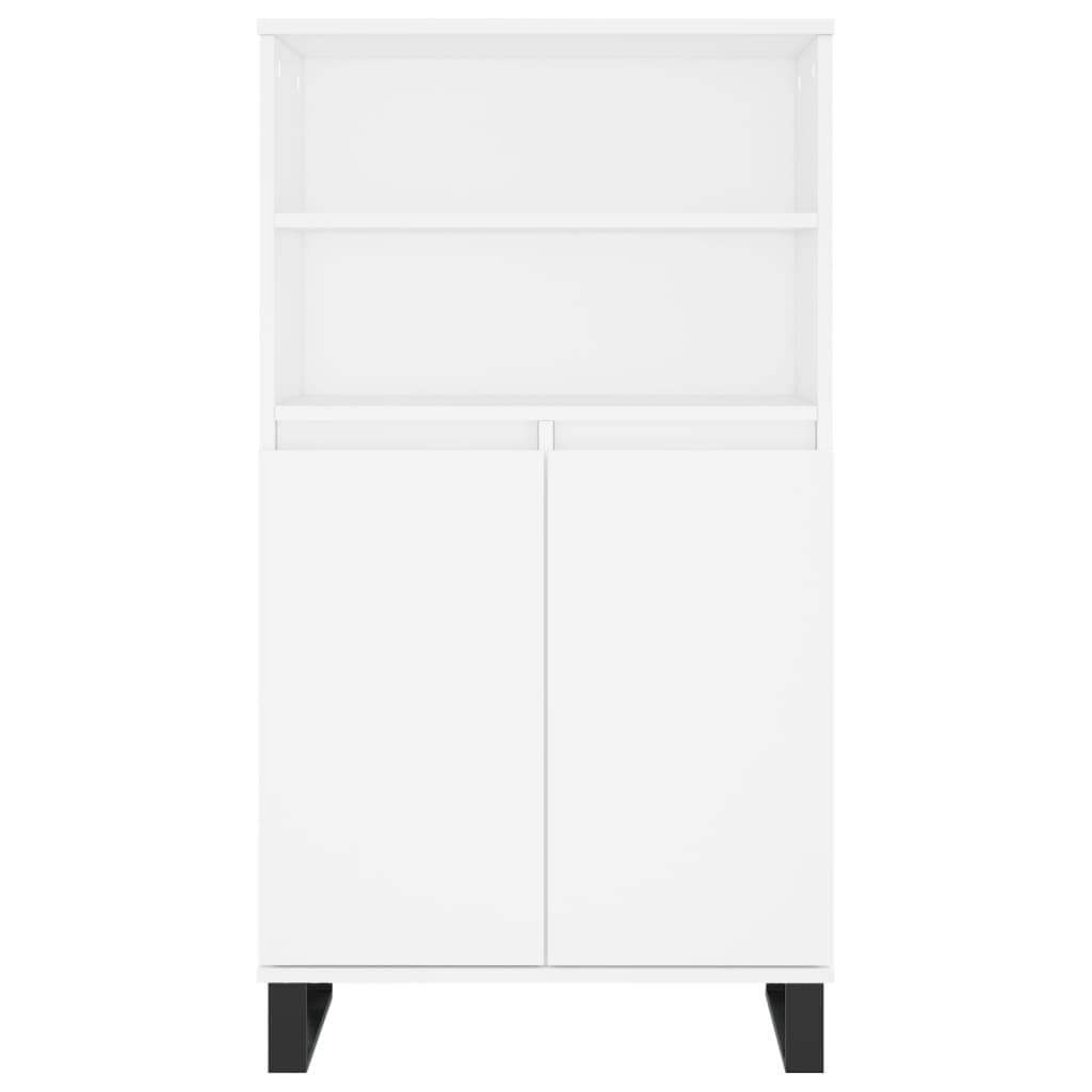 Highboard Weiß 60x36x110 cm Holzwerkstoff