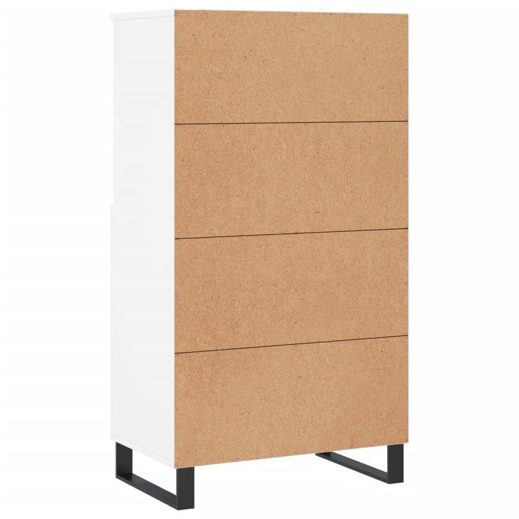 Highboard Weiß 60x36x110 cm Holzwerkstoff