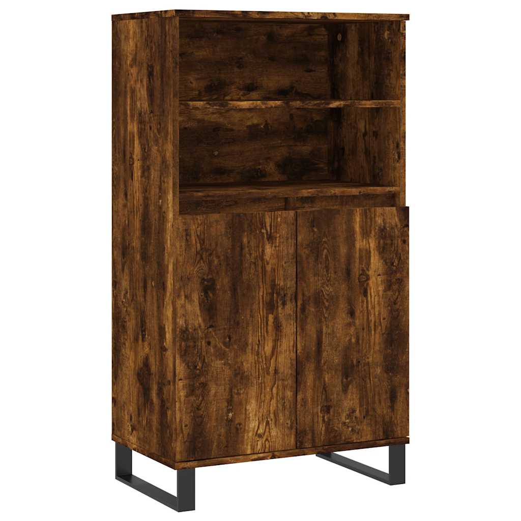 Highboard Räuchereiche 60x36x110 cm Holzwerkstoff