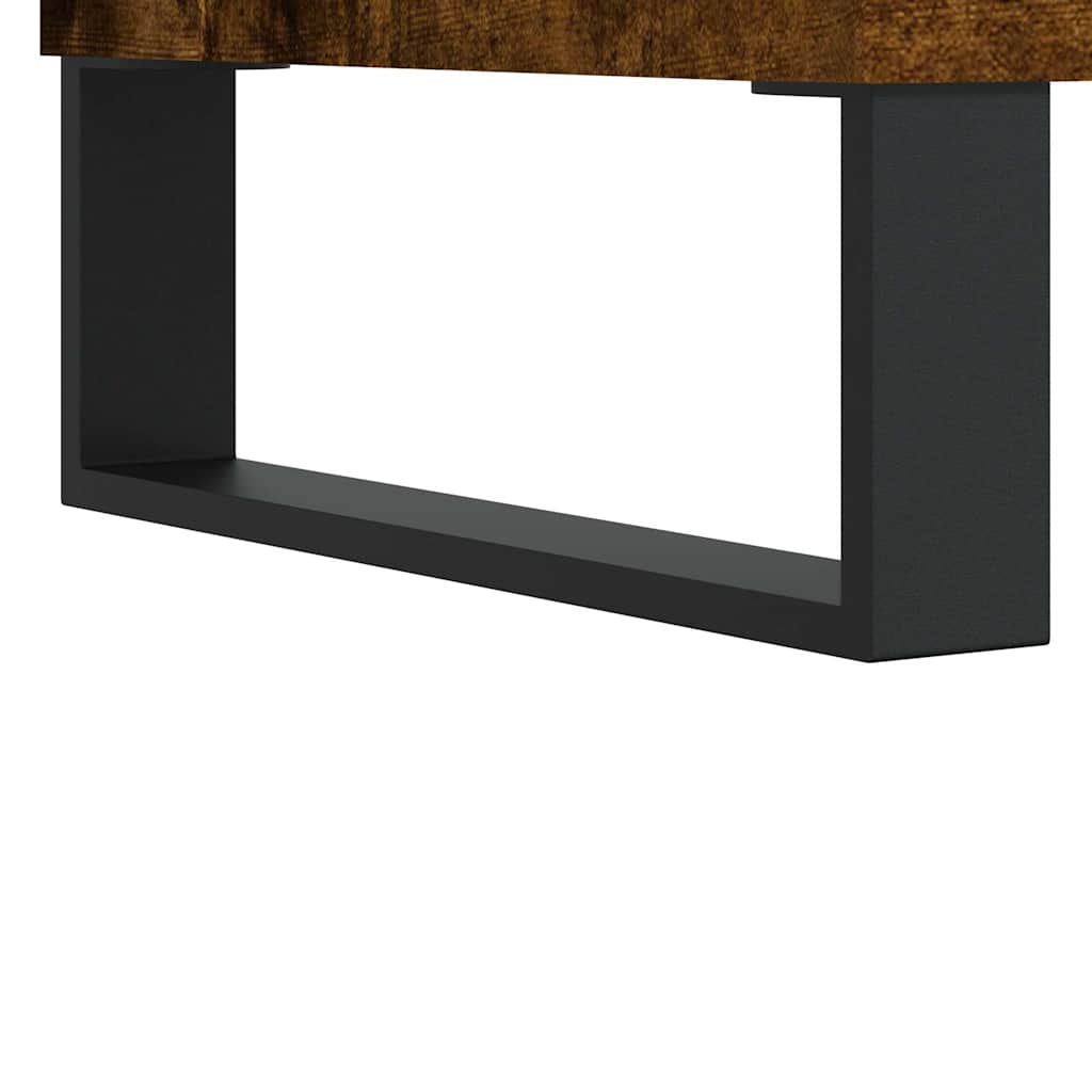 Highboard Räuchereiche 60x36x110 cm Holzwerkstoff