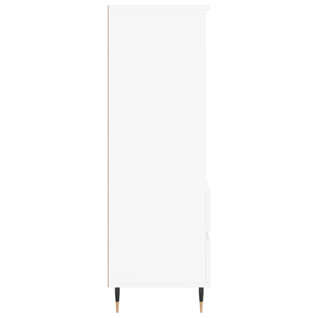 Highboard Weiß 40x36x110 cm Holzwerkstoff