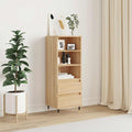 Highboard Sonoma-Eiche 40x36x110 cm Holzwerkstoff