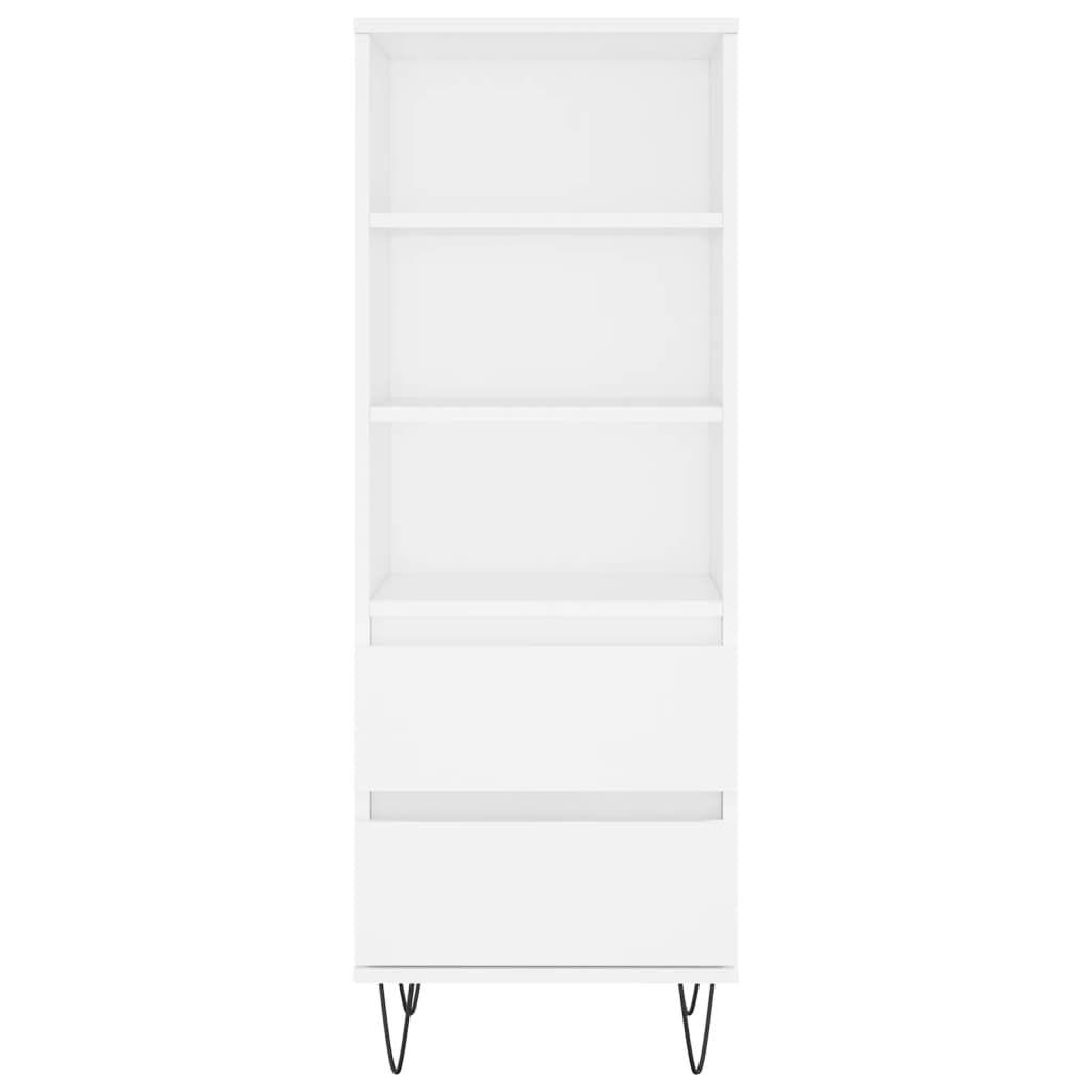 Highboard Weiß 40x36x110 cm Holzwerkstoff