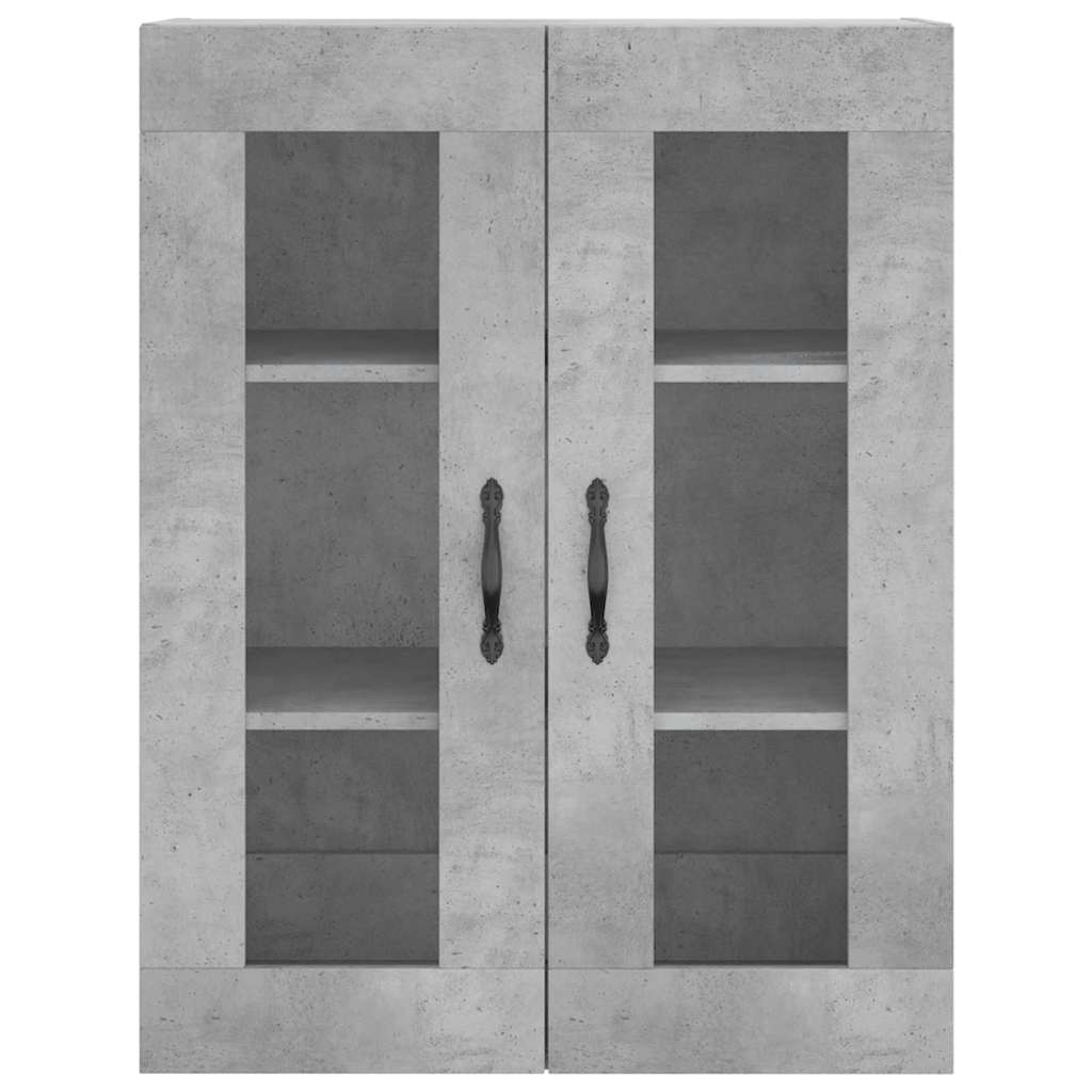 Wandschrank Betongrau 69,5x34x90 cm Holzwerkstoff