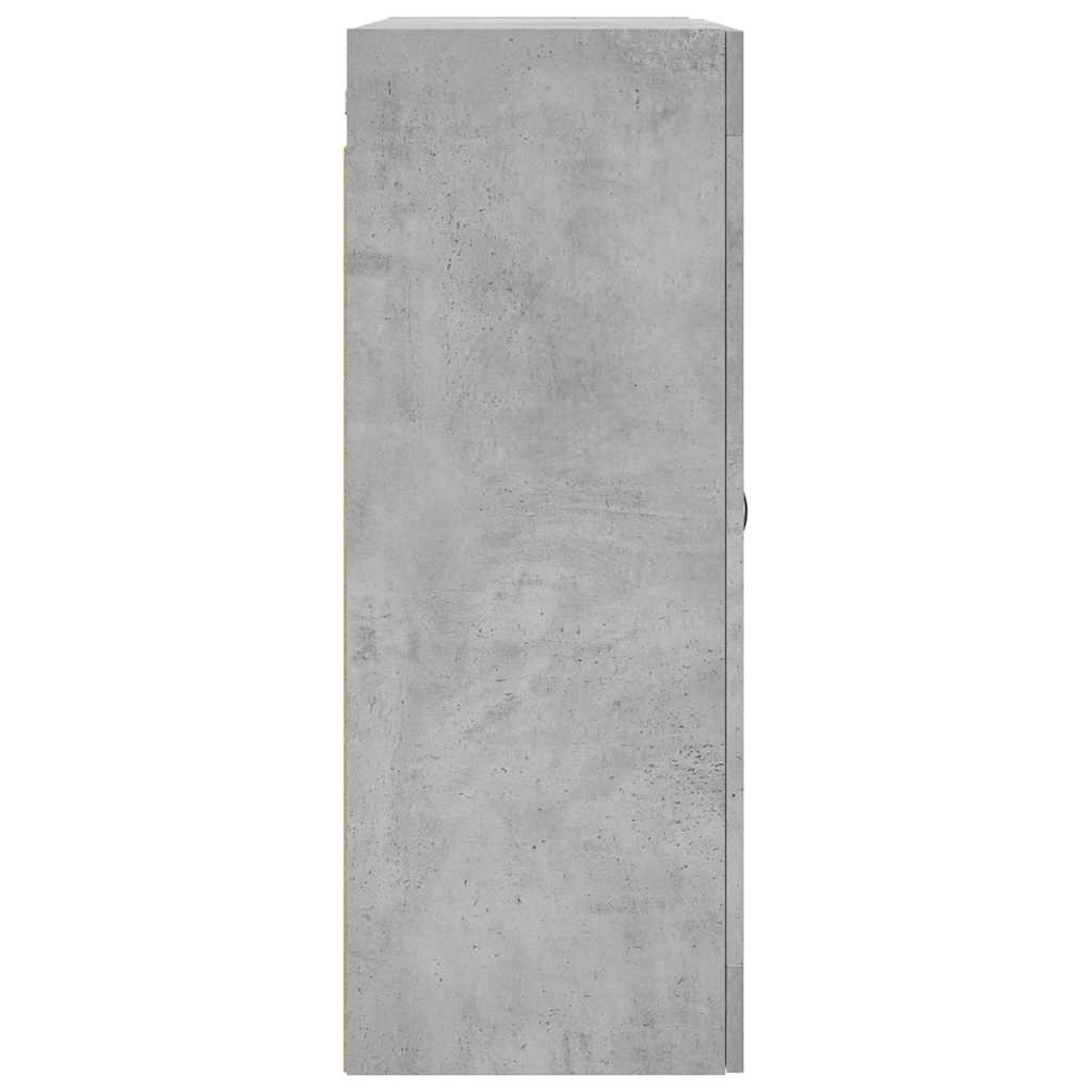 Wandschrank Betongrau 69,5x34x90 cm Holzwerkstoff