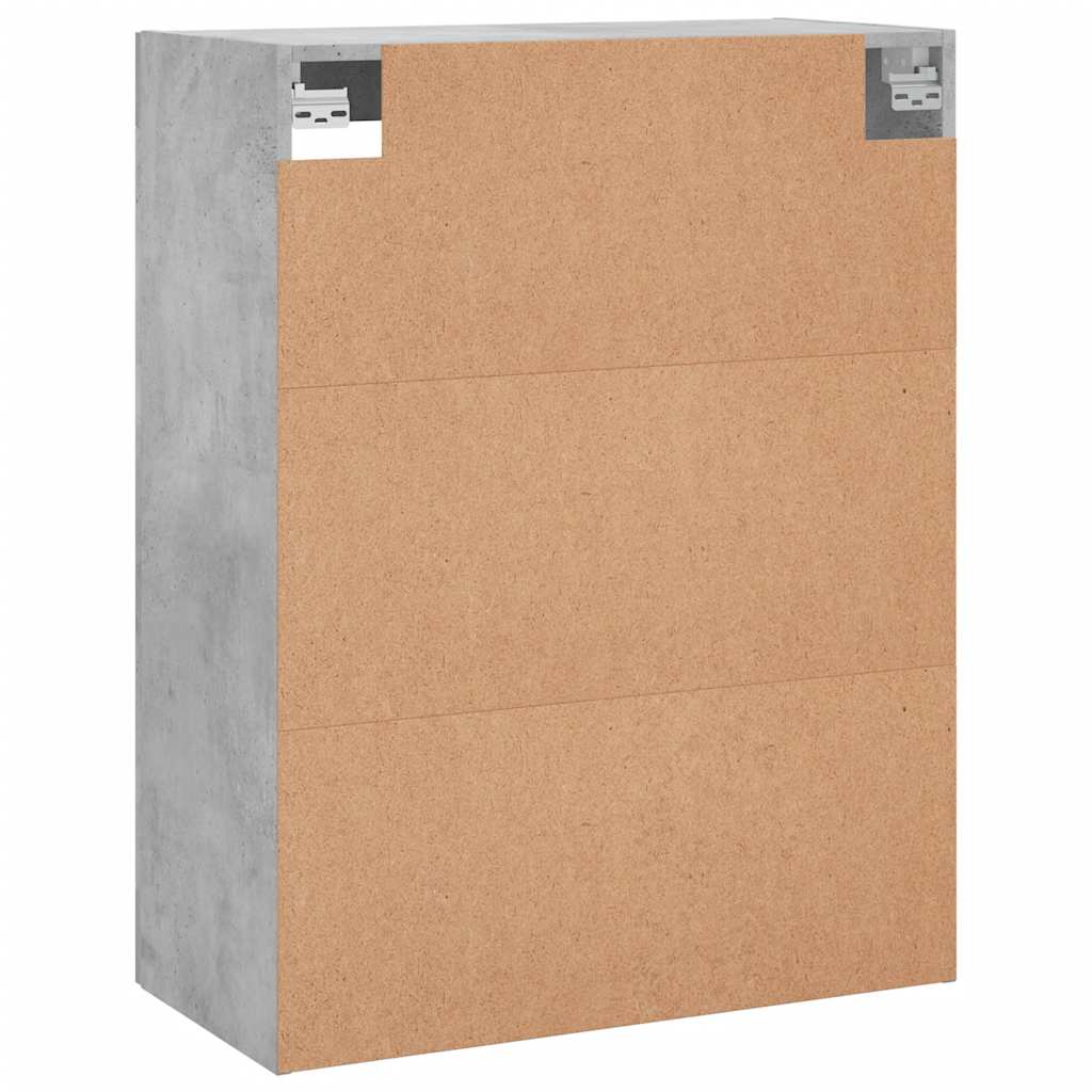 Wandschrank Betongrau 69,5x34x90 cm Holzwerkstoff