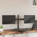 Tischhalterung für 2 Monitore Schwarz Stahl VESA 75/100 mm