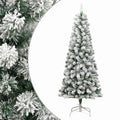 Künstlicher Weihnachtsbaum Klappbar Beschneit 180 cm