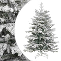 Künstlicher Weihnachtsbaum Klappbar Beschneit 210 cm
