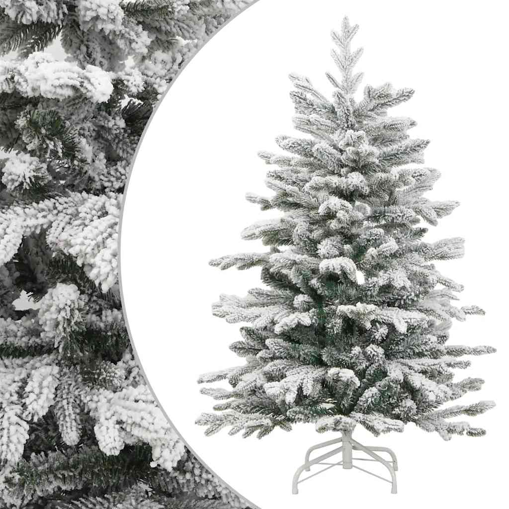 Künstlicher Weihnachtsbaum Klappbar Beschneit 210 cm