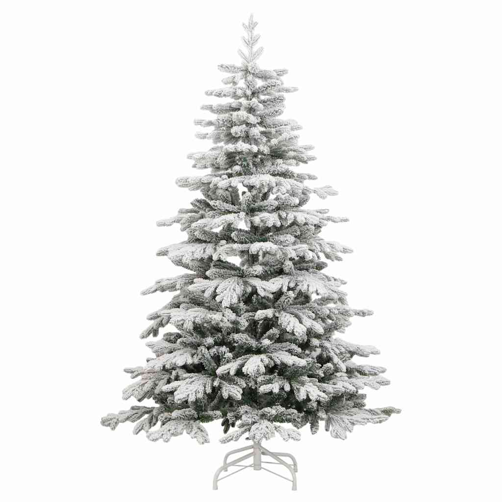 Künstlicher Weihnachtsbaum Klappbar Beschneit 210 cm