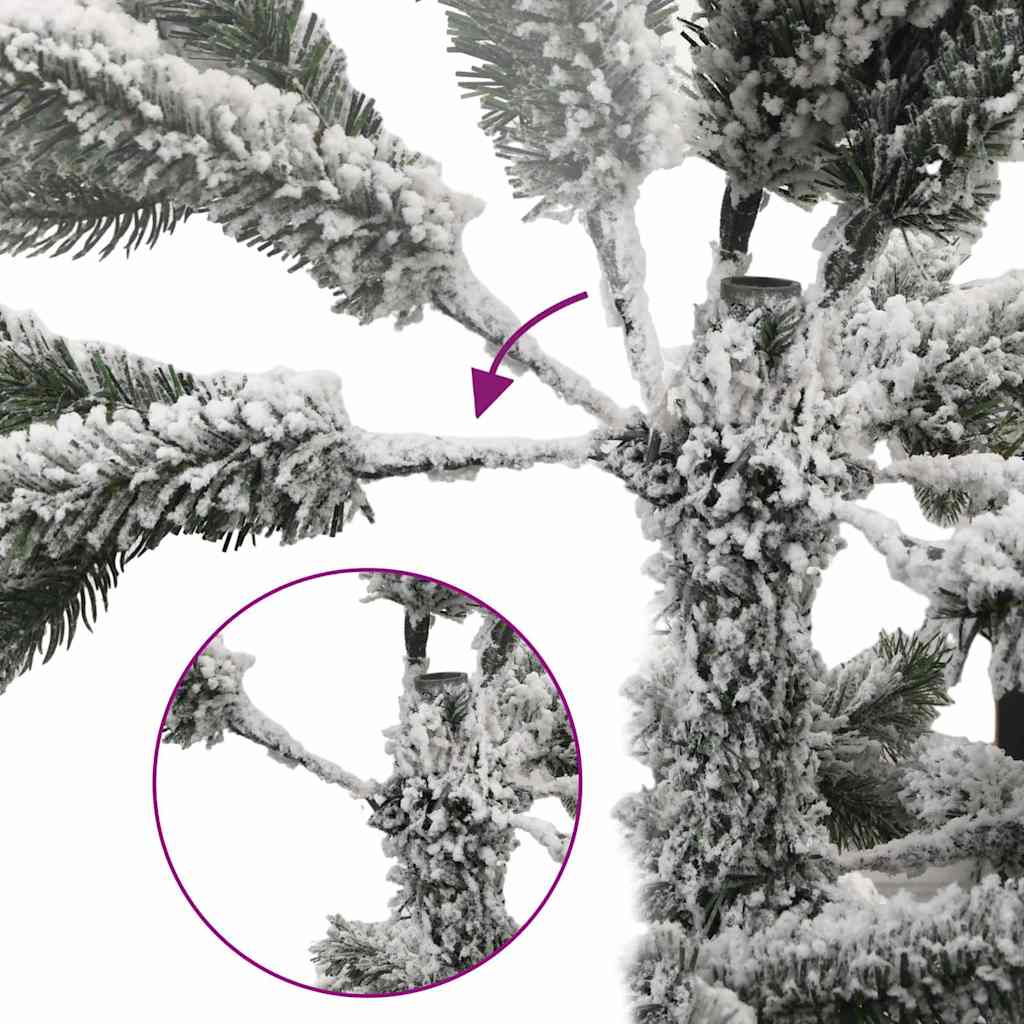 Künstlicher Weihnachtsbaum Klappbar Beschneit 210 cm