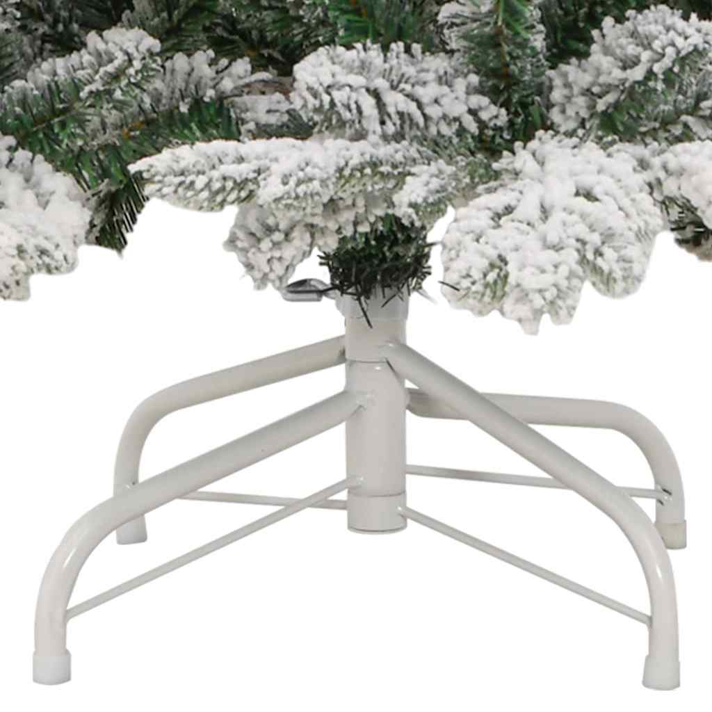 Künstlicher Weihnachtsbaum Klappbar Beschneit 210 cm