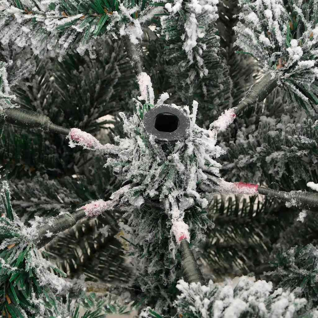 Künstlicher Weihnachtsbaum Klappbar Beschneit 210 cm