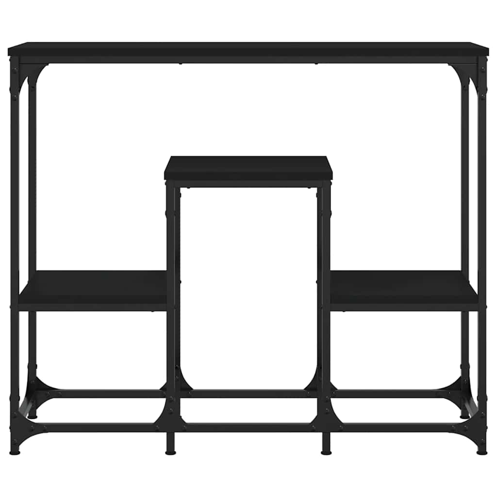 Konsolentisch Schwarz 89,5x28x76 cm Holzwerkstoff