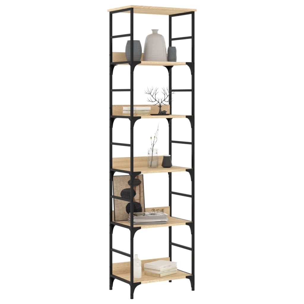 Bücherregal Sonoma-Eiche 50 x 33 x 188,5 cm Holzwerkstoff