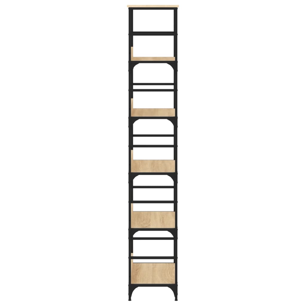 Bücherregal Sonoma-Eiche 50 x 33 x 188,5 cm Holzwerkstoff