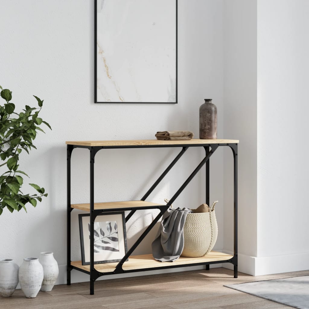 Konsolentisch Sonoma-Eiche 88,5x30x75 cm Holzwerkstoff