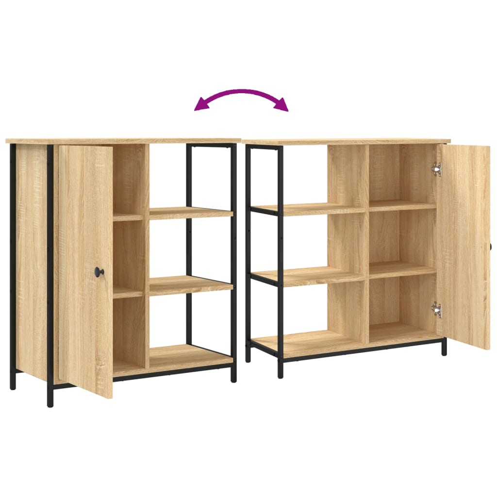 Sideboard Sonoma-Eiche 70 x 30 x 80 cm Holzwerkstoff