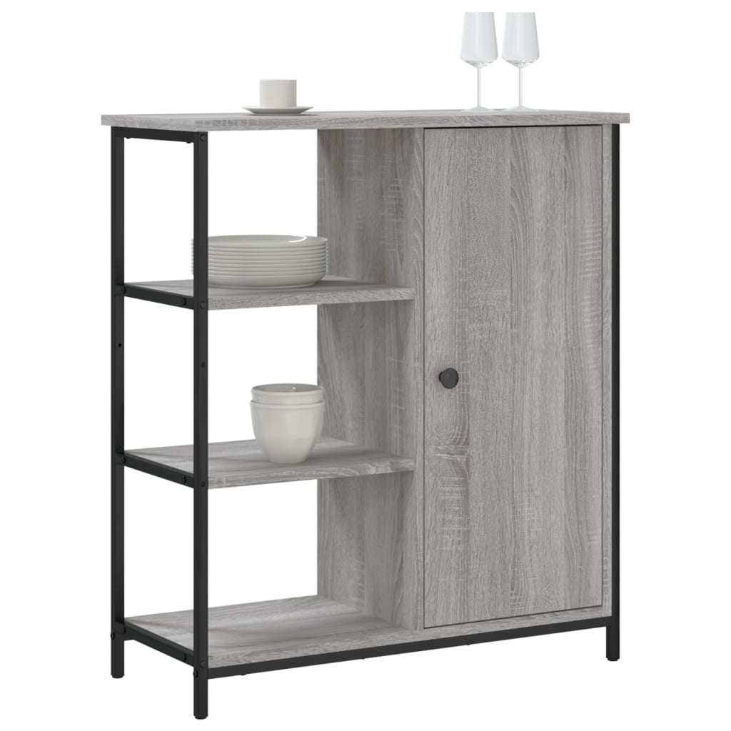 Sideboard Grau Sonoma 70x30x80 cm Holzwerkstoff