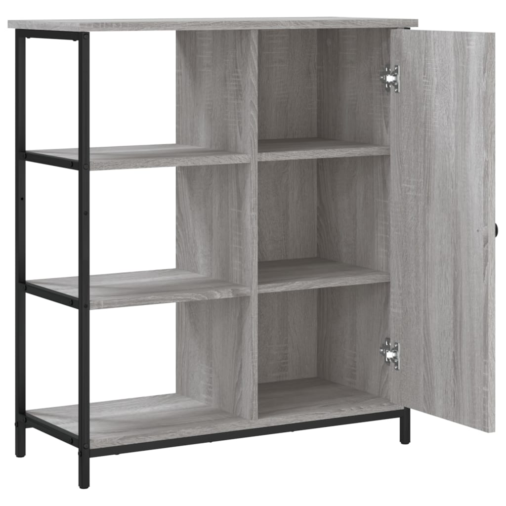 Sideboard Grau Sonoma 70x30x80 cm Holzwerkstoff
