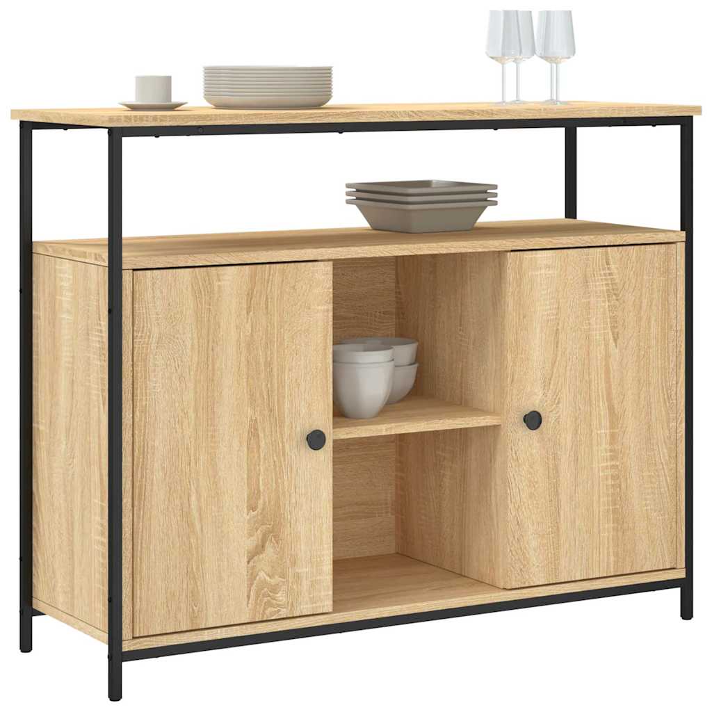 Sideboard Sonoma-Eiche 100 x 35 x 80 cm Holzwerkstoff