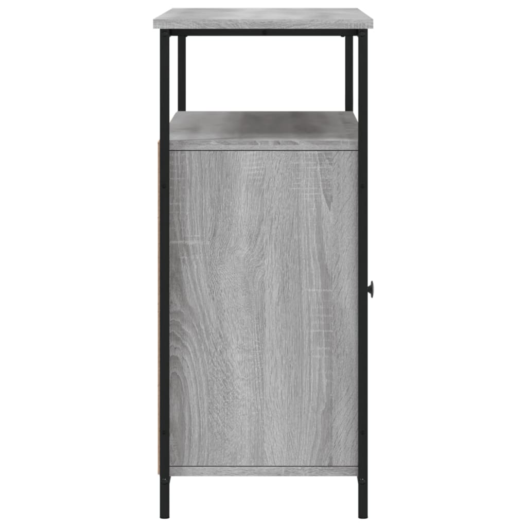 Sideboard Grau Sonoma 100x35x80 cm Holzwerkstoff