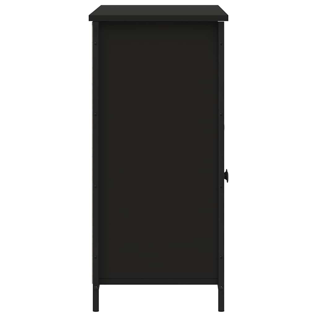 Sideboard Schwarz 100x35x75 cm Holzwerkstoff
