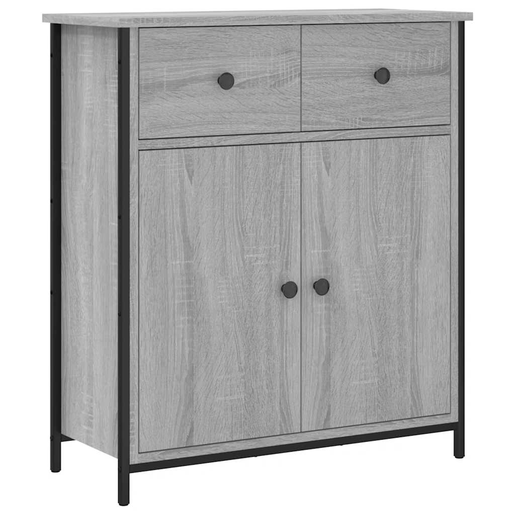 Sideboard Grau Sonoma 70x30x80 cm Holzwerkstoff