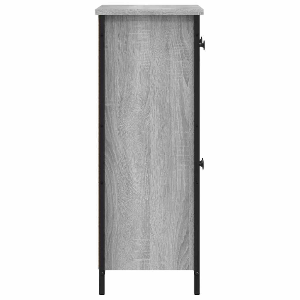 Sideboard Grau Sonoma 70x30x80 cm Holzwerkstoff